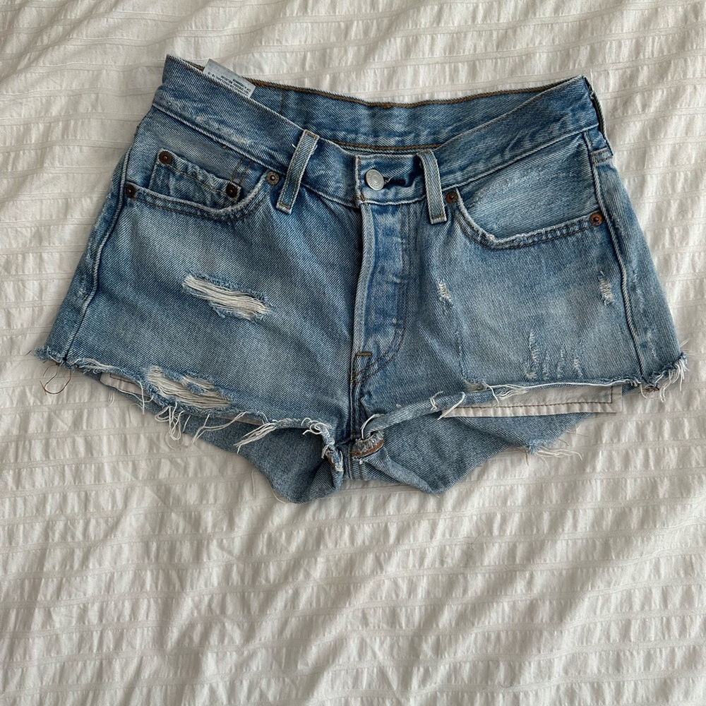 Levi Distressed Denim Women's Shorts